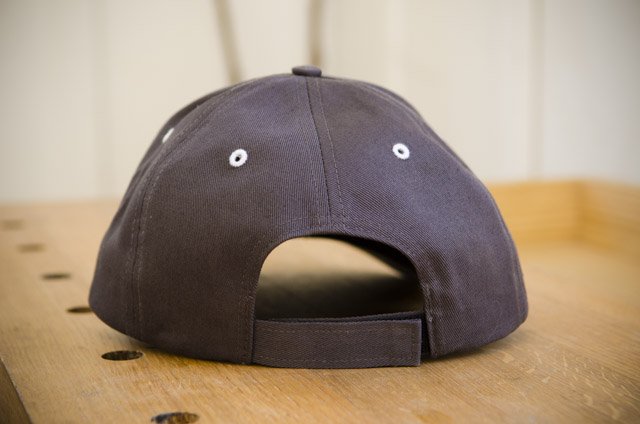 Woodworking baseball hat cap with wood and shop handplane logo rear