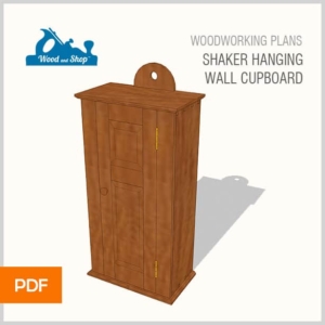woodworking plans for a shaker hanging wall cupboard by Joshua Farnsworth