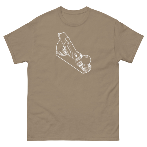 Bedrock Handplane Woodworking Shirt Brown Savana woodworking t-shirt