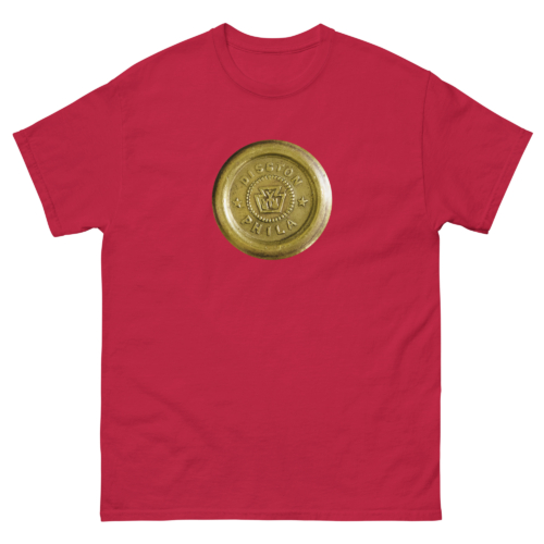Disston Hand Saw Medallion Woodworking Shirt Cardinal Red Woodworking T-shirt