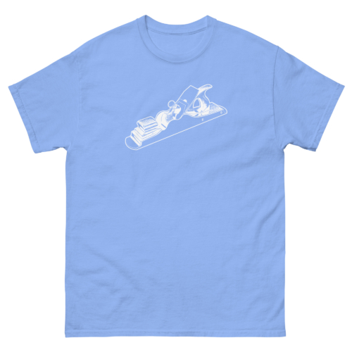 Scottish Infill Hand Plane Woodworking Shirt Carolina Blue Woodworking T-shirt