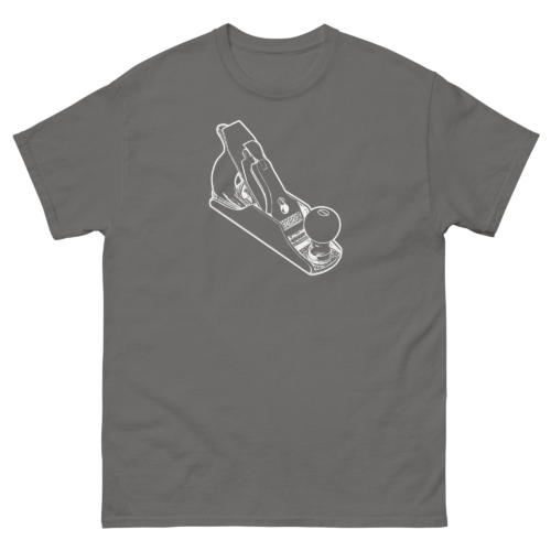 Bedrock Handplane Woodworking Shirt Charcoal Woodworking T-shirt