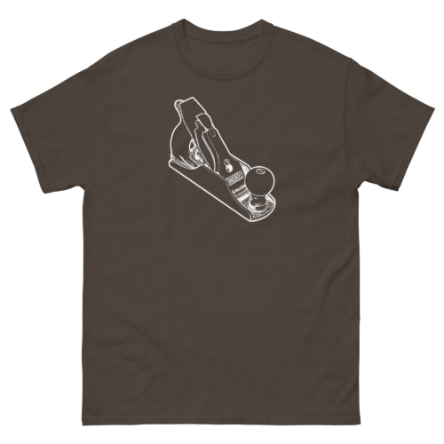 Bedrock Handplane Woodworking Shirt Dark Chocolate Woodworking T-shirt