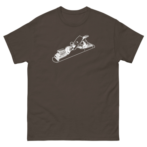 Scottish Infill Hand Plane Woodworking Shirt Dark Chocolate Brown Woodworking T-shirt