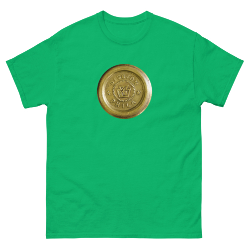 Disston Hand Saw Medallion Woodworking Shirt Irish Green Woodworking T-shirt