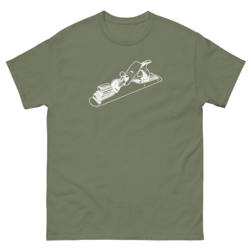 Scottish Infill Hand Plane Woodworking Shirt Military Green Woodworking T-shirt
