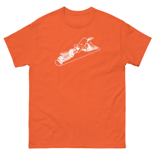 Scottish Infill Hand Plane Woodworking Shirt Orange Woodworking T-shirt