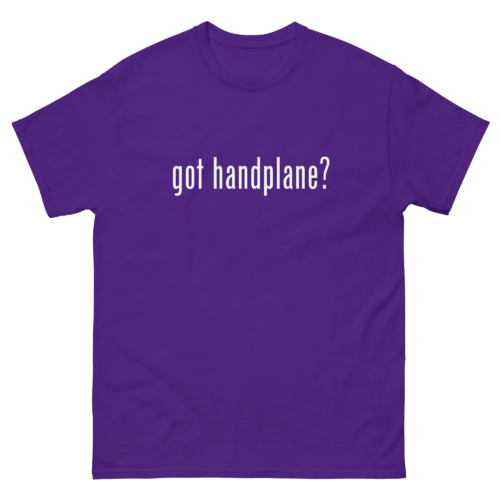 Got Handplane Woodworking Shirt Purple Woodworking T-shirt
