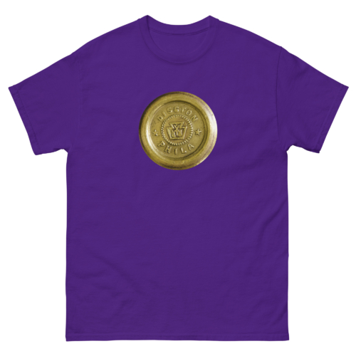 Disston Hand Saw Medallion Woodworking Shirt Purple Woodworking T-shirt