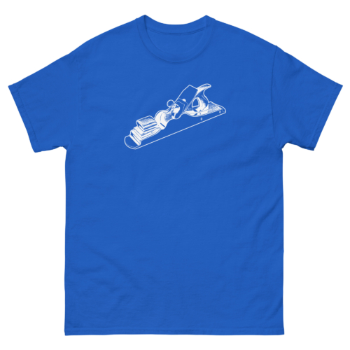 Scottish Infill Hand Plane Woodworking Shirt Royal Blue Woodworking T-shirt