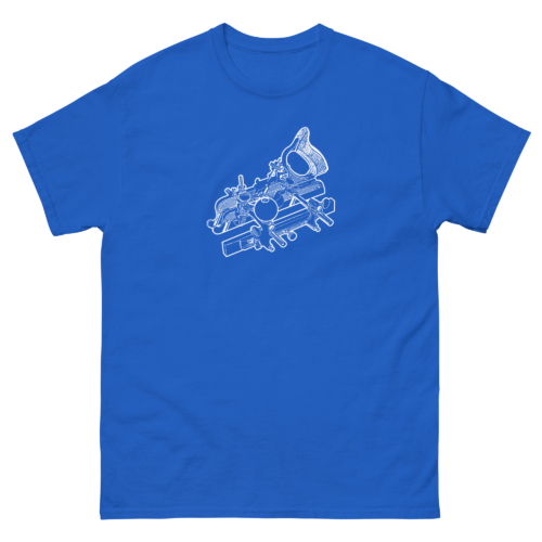 Stanley 45 Combination Plane Woodworking Shirt Royal Blue